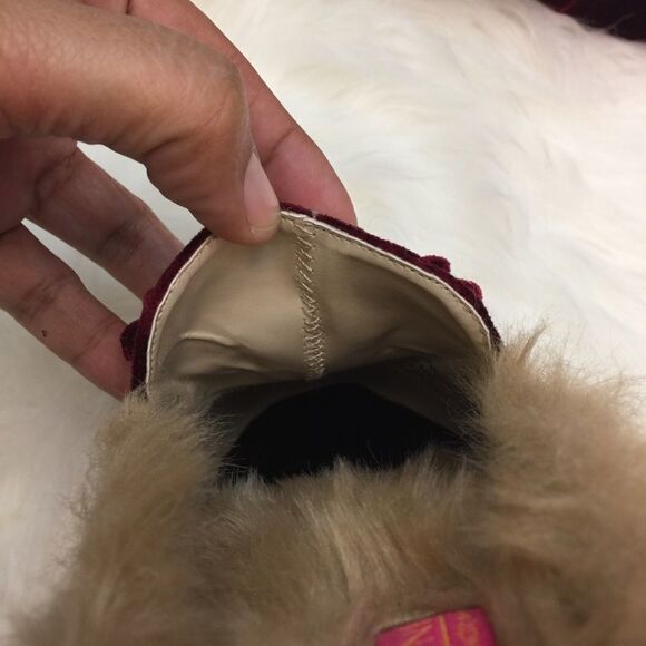 ~Catherine Malandrino Furrow Faux Fur Ruby Mule NWOB - Picture 7 of 11